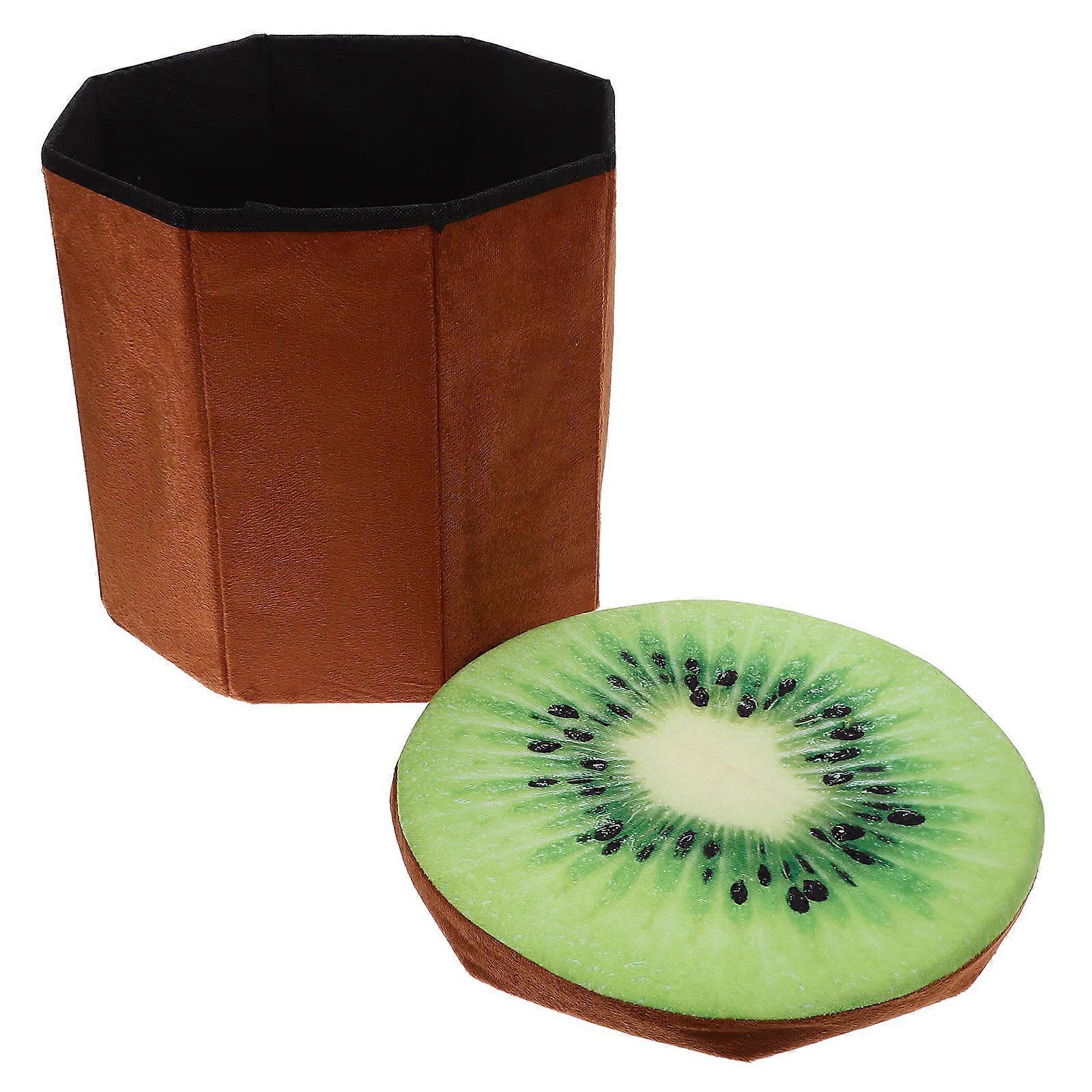 Fruit Stool Creative Folding Storage Ottoman Stool for Sitting 2Pcs