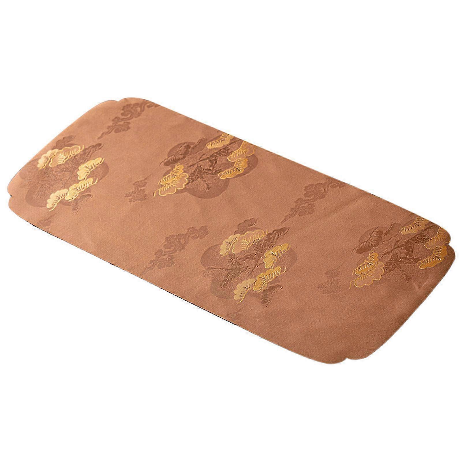 Brown Woven Cotton Tea Ceremony Mat