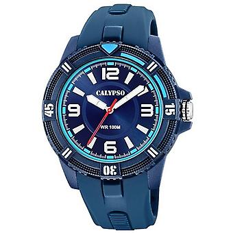 Calypso Straßenleben Quarz Analog Man Uhr mit K5759/2 Gummi Armband