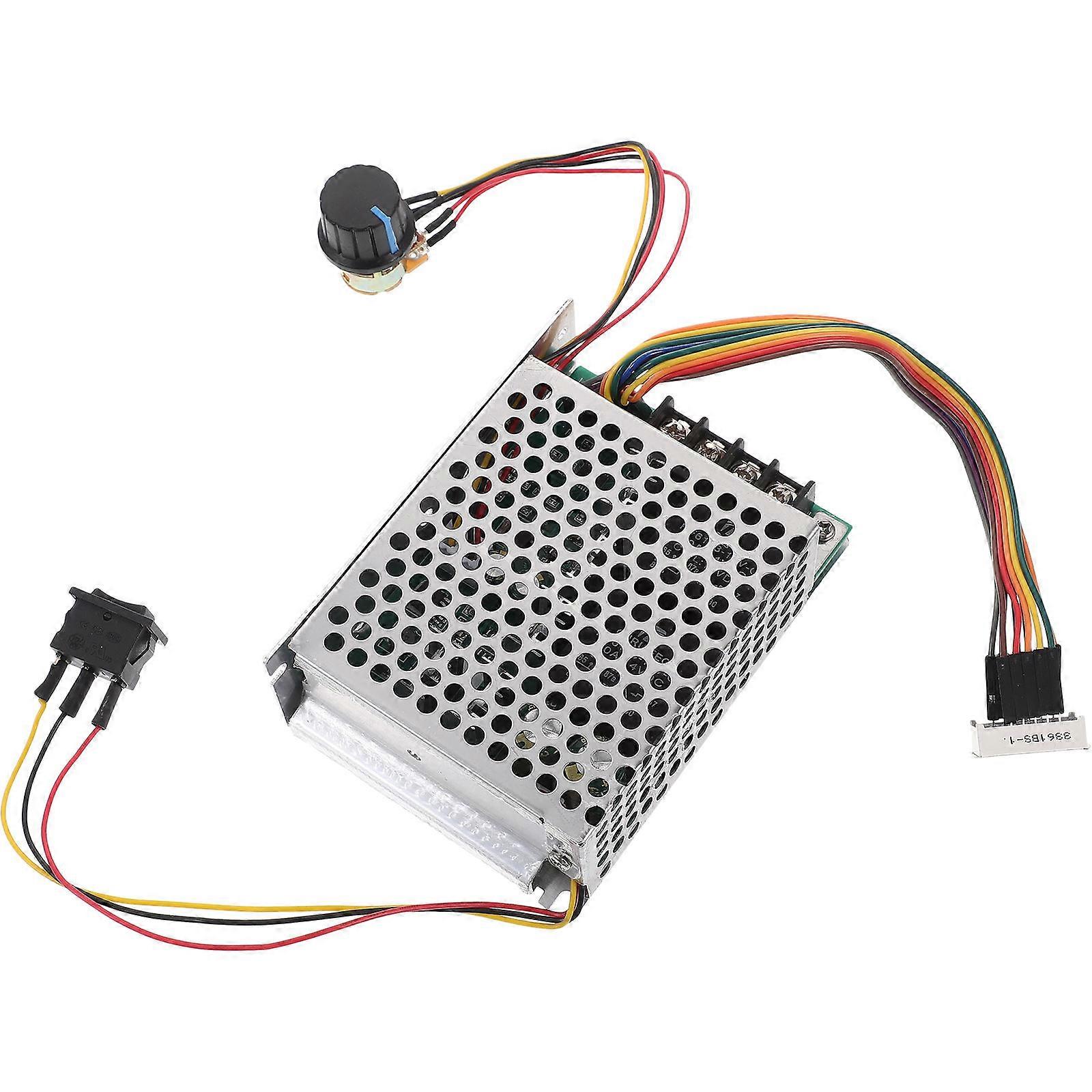 Dc Motor Speed Controller 40A High Power Adjustable Driver Board Silver