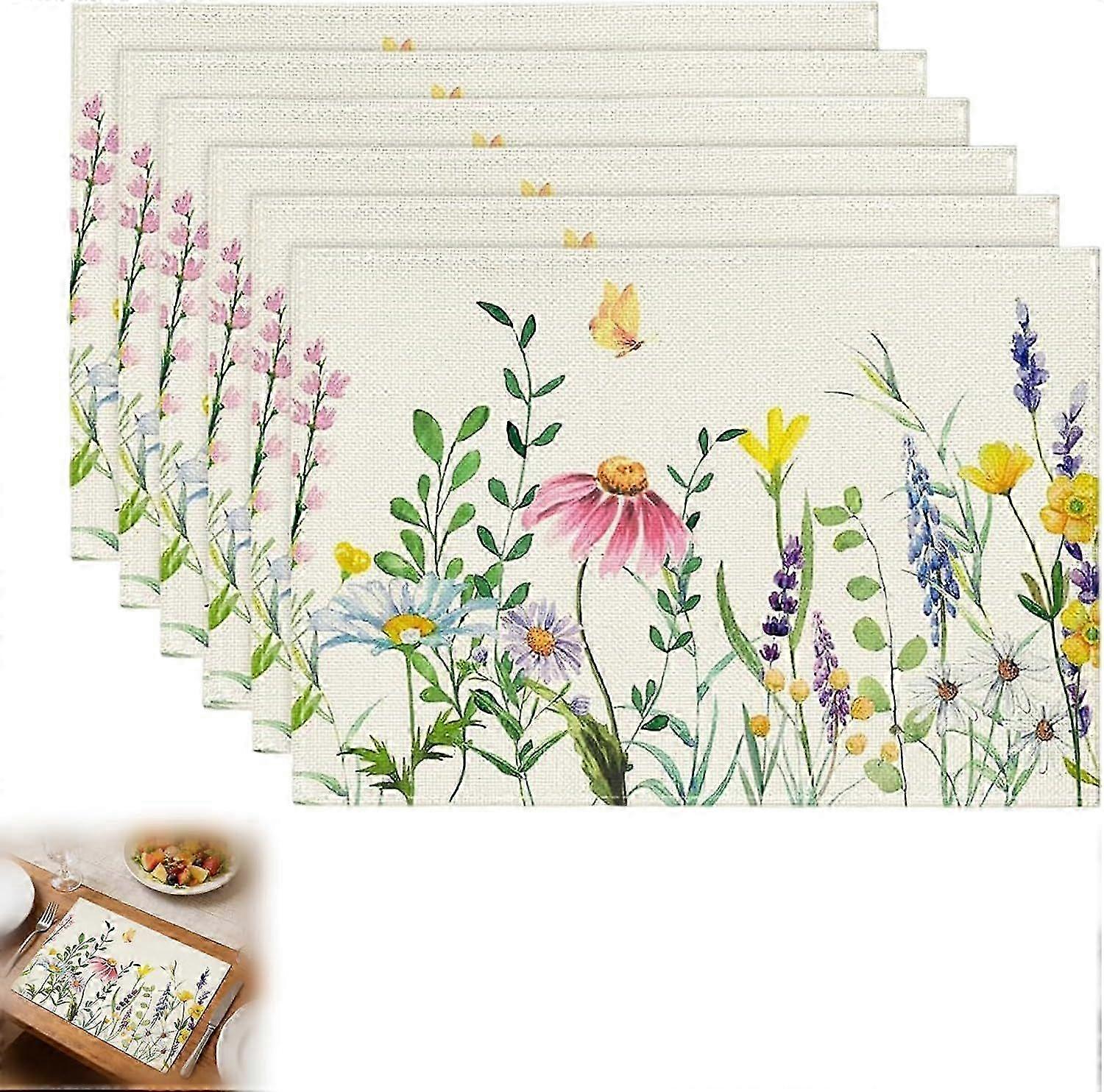 Durable Linen Placemats 45x30cm