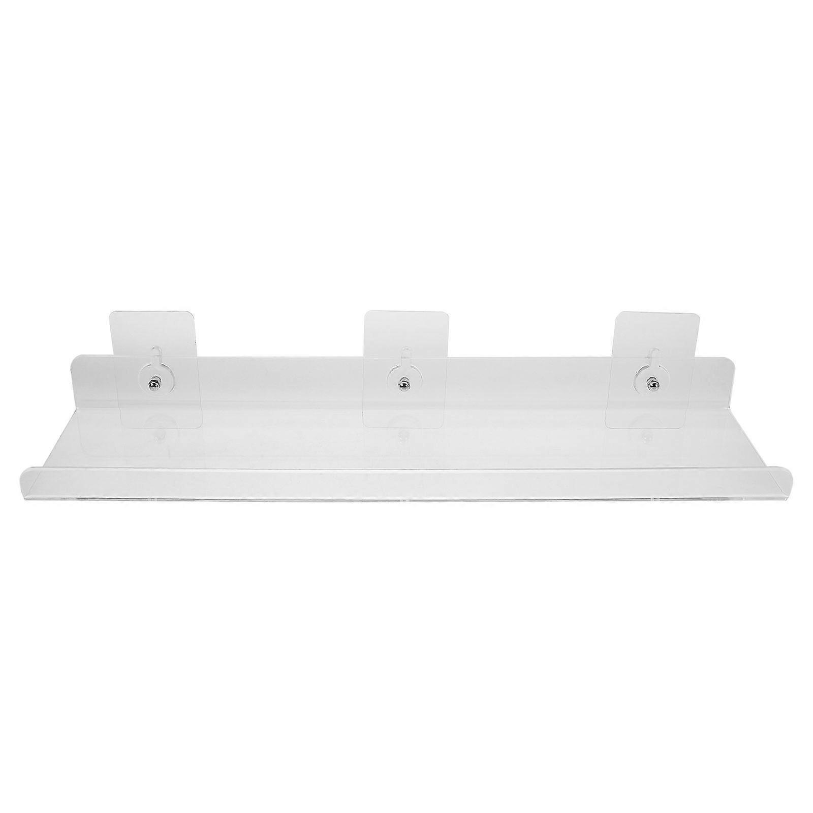 Acrylic Wall Mounted Storage Rack compatible with Shower Essentials 3Pcs Corner-Fitting Easy Cleaning Material