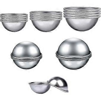 Molde da bomba de banho, molde de bomba de banho, 18 pcs bath bomb kit molde