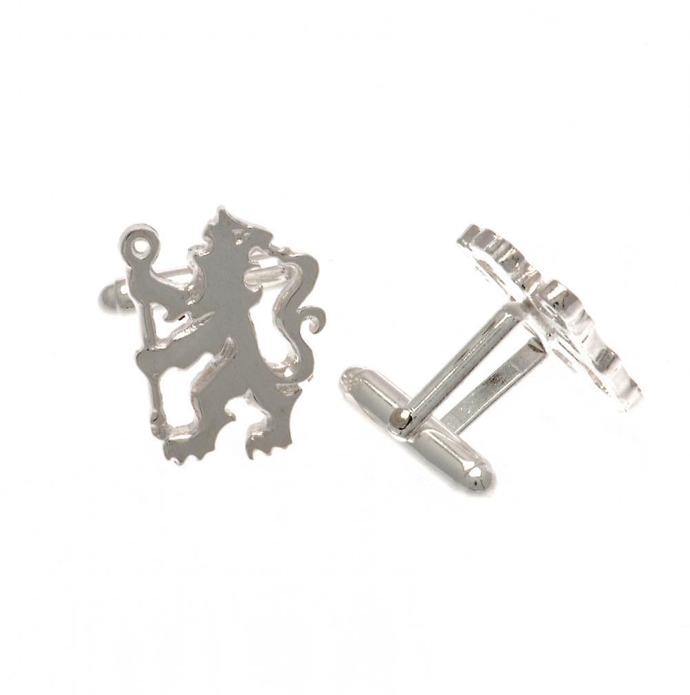 Chelsea Fc Sterling Silver Cufflinks Ln