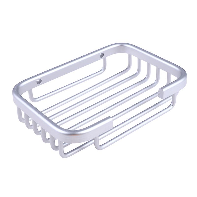 Wall Mounted Bathroom Soap Dish Holder Aluminum Self-adhesive Soap Box Rack