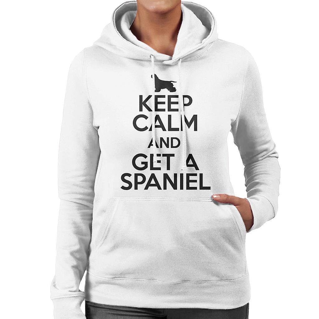 Keep Calm And Get A Spaniel Women's Hooded Sweatshirt