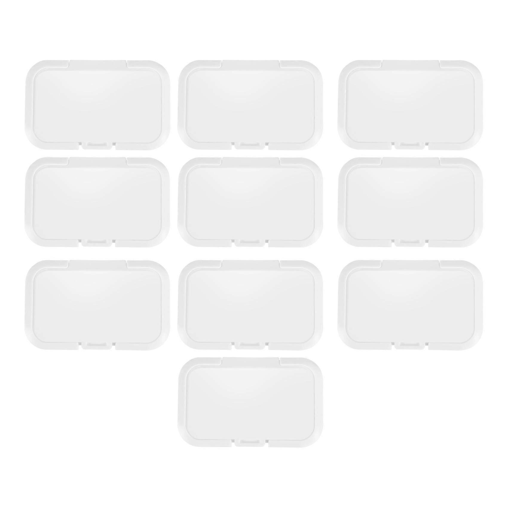 10pcs Reusable Lid Cover Tissues Box Wet Lid