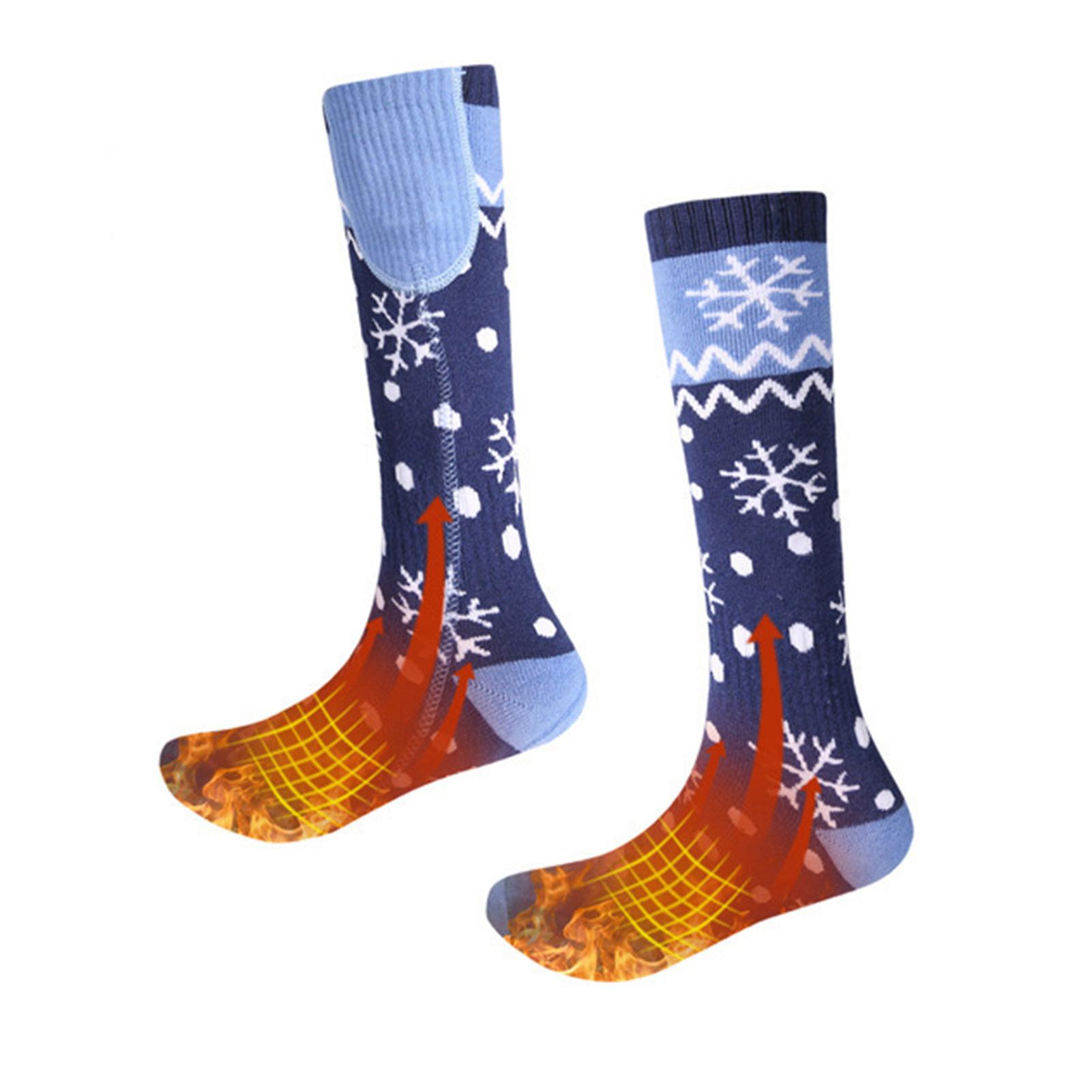 Rechargeable Heated Socks Adjustable Temperature Settings Suitable For Ice Fishing Running