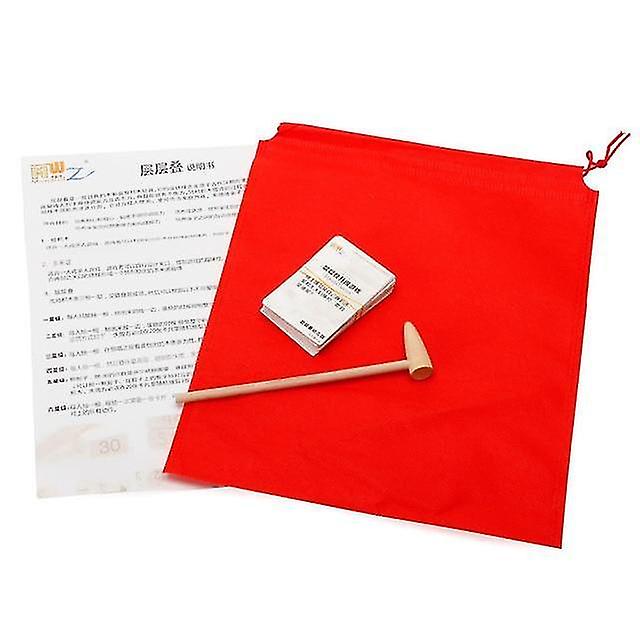 A hammer a bag Wooden Double Side Baby Sorting nesting stacking drawing writing Board