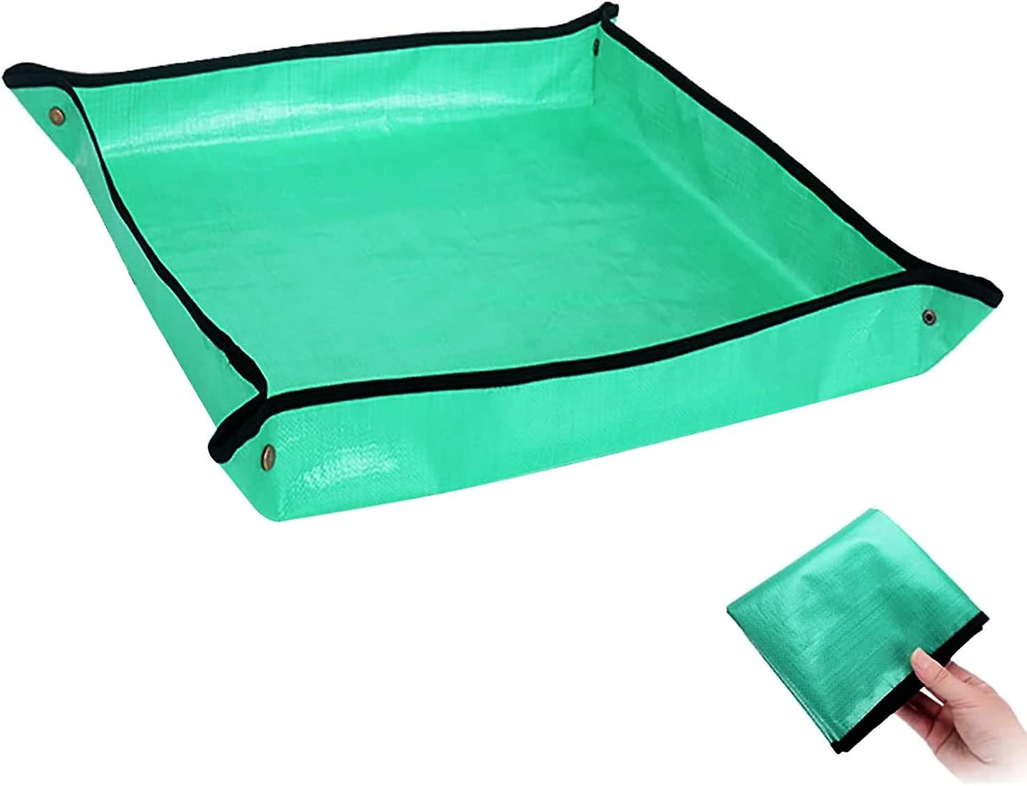 حصيرة إعادة زراعة النباتات حصيرة البستنة للماء القابلة للطي ، صينية تأصيص محمولة للنباتات الداخلية زرع عصاري والتحكم في الفوضى ، هدايا ل Wom