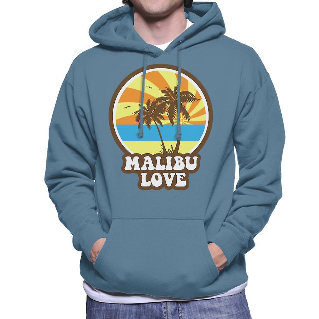 Malibu Love Retro solnedgang Hettegenser