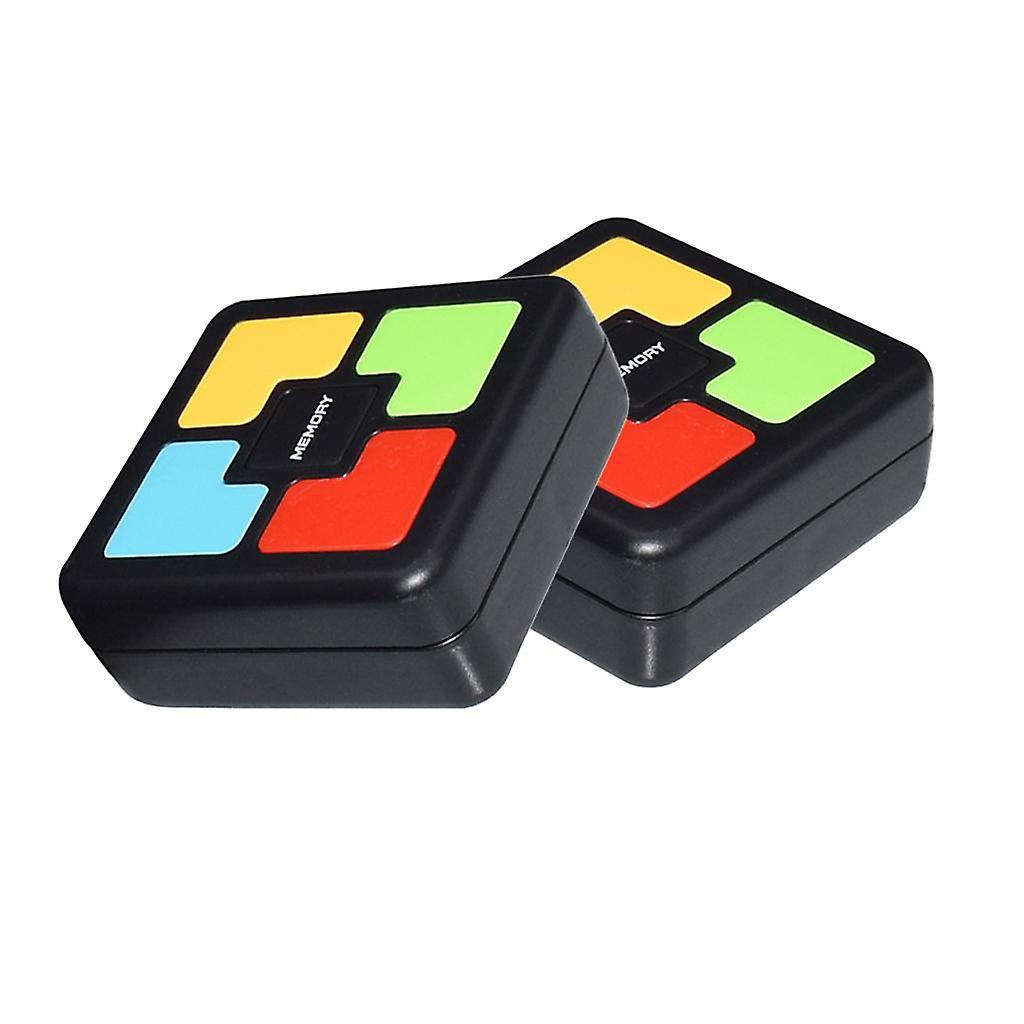 2x Pocket Memory Game Toy Repeat Light  Sound Sequence Remember Challenge