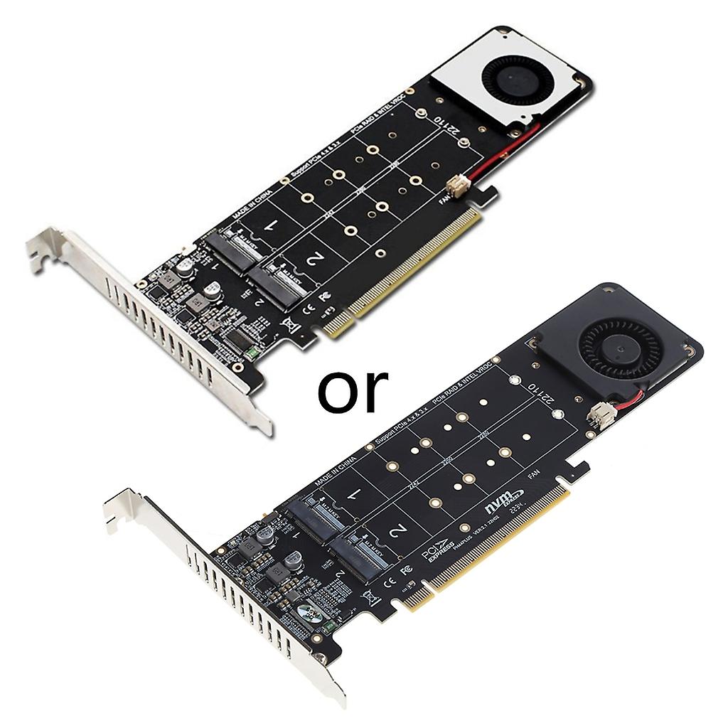 PCIe x16 für M.2 M-Key NVME x4 SSD Adapter für RAID Array Fast Expansion Tran