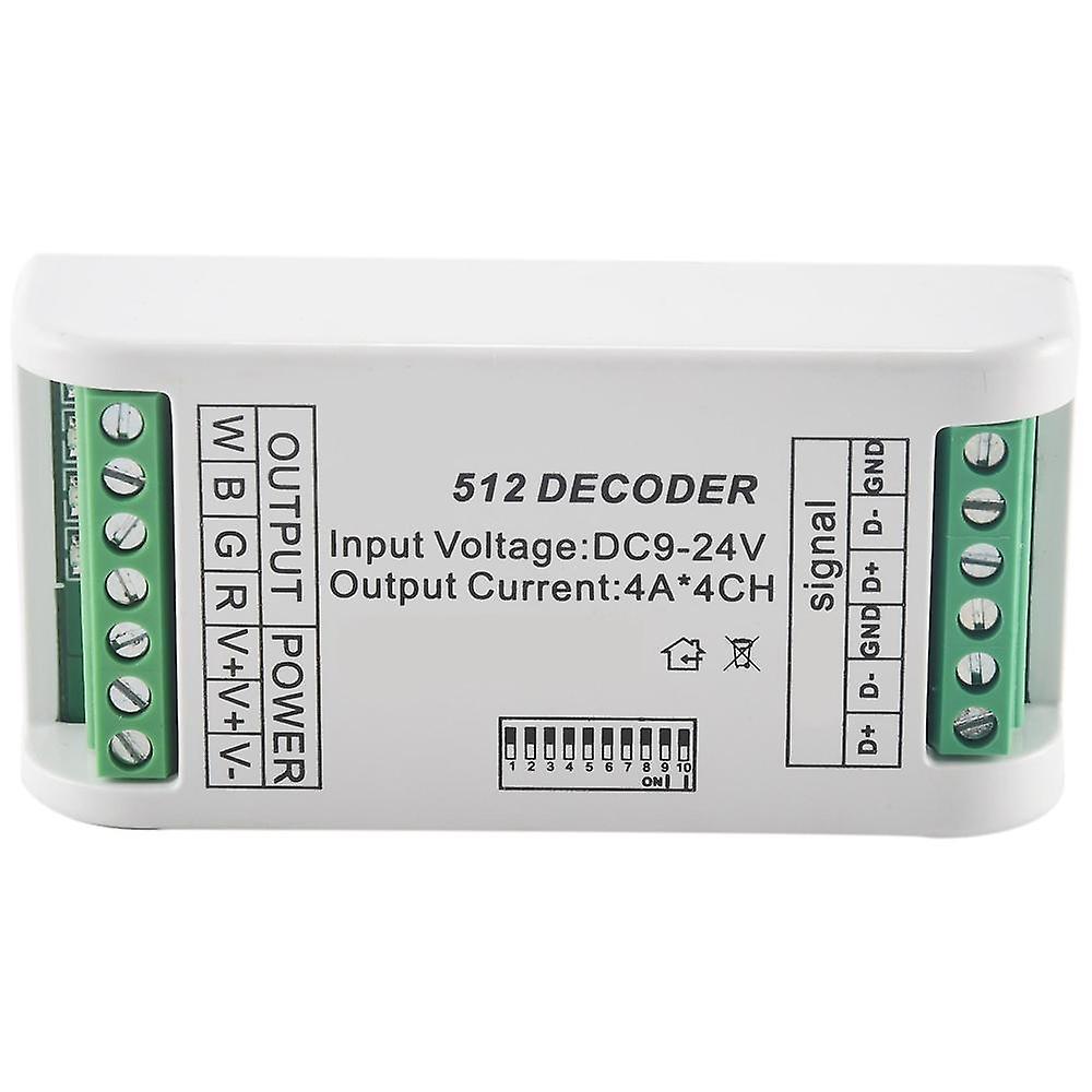 Mini 4 Channel Rgbw Decoder 16a Rgb Rgbw Strip Controller 512 Dimmer Driver For Led Strip Lights Dc
