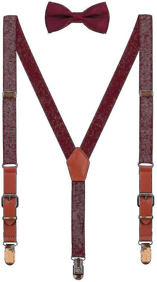 الأطفال طفل صغير بنين بنات معلقة القوس ربطة عنق مجموعة ل 1-8 سنوات من العمر خمر