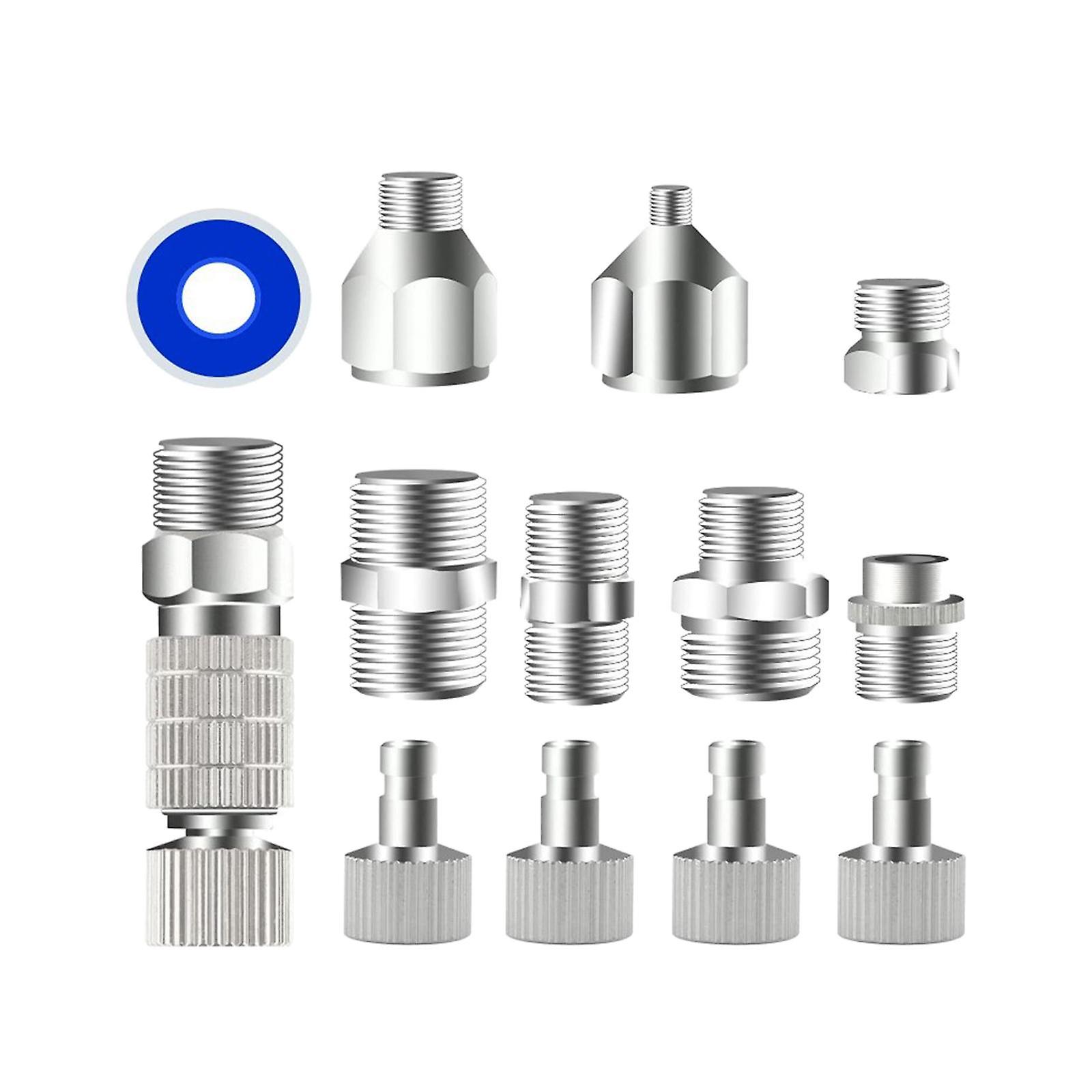 13 Pieces Airbrush Adaptor Set Durable Airbrush Disconnect Fitting Connector