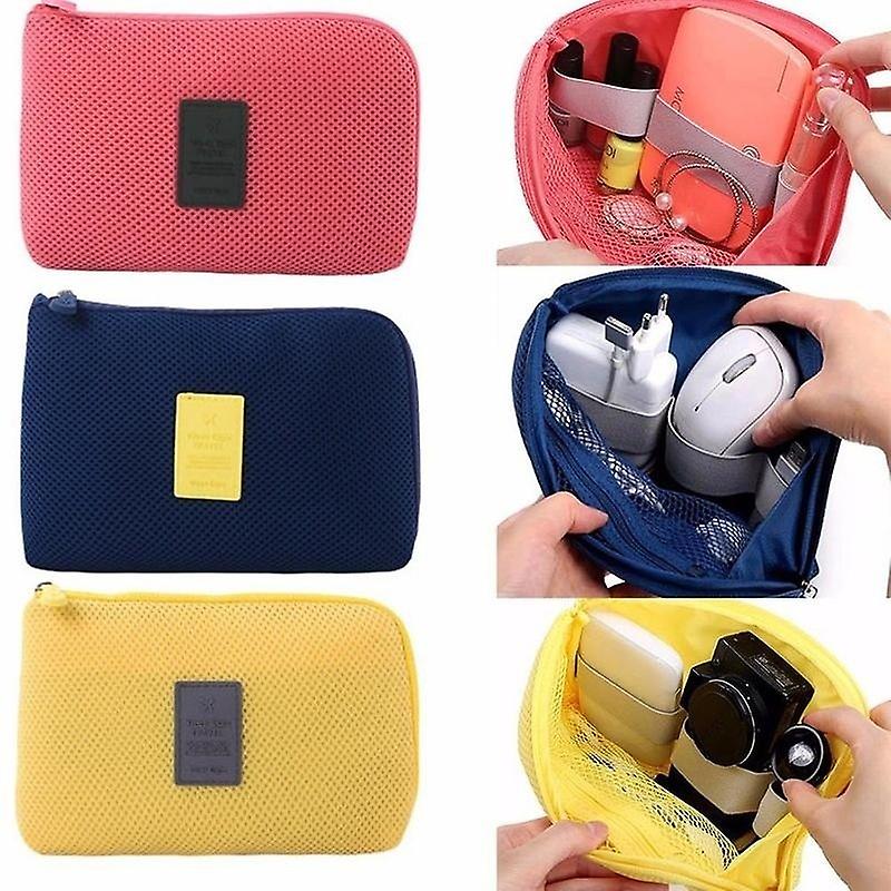 ポータブルキットケース収納バッグデジタルガジェットデバイスUSBケーブルイヤホンペンバッグ