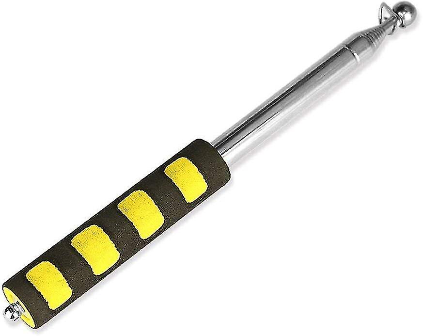 Stainless Steel Handheld Flag Pole Portable Flag Pole 120cm Extendable Flag Stickyellow