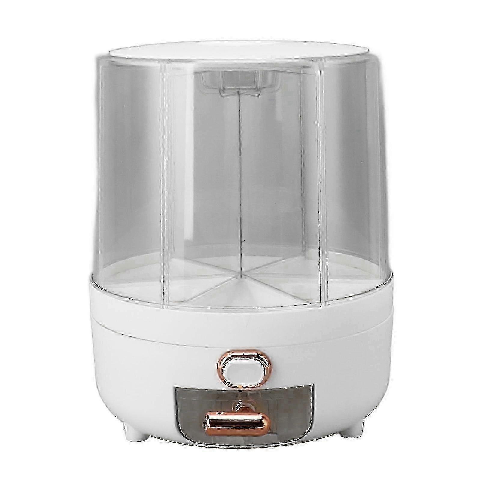 Rice Grain Storage Container 360 Rotating Grain Storage Food Dispenser Measuring Cylinder Large Size 