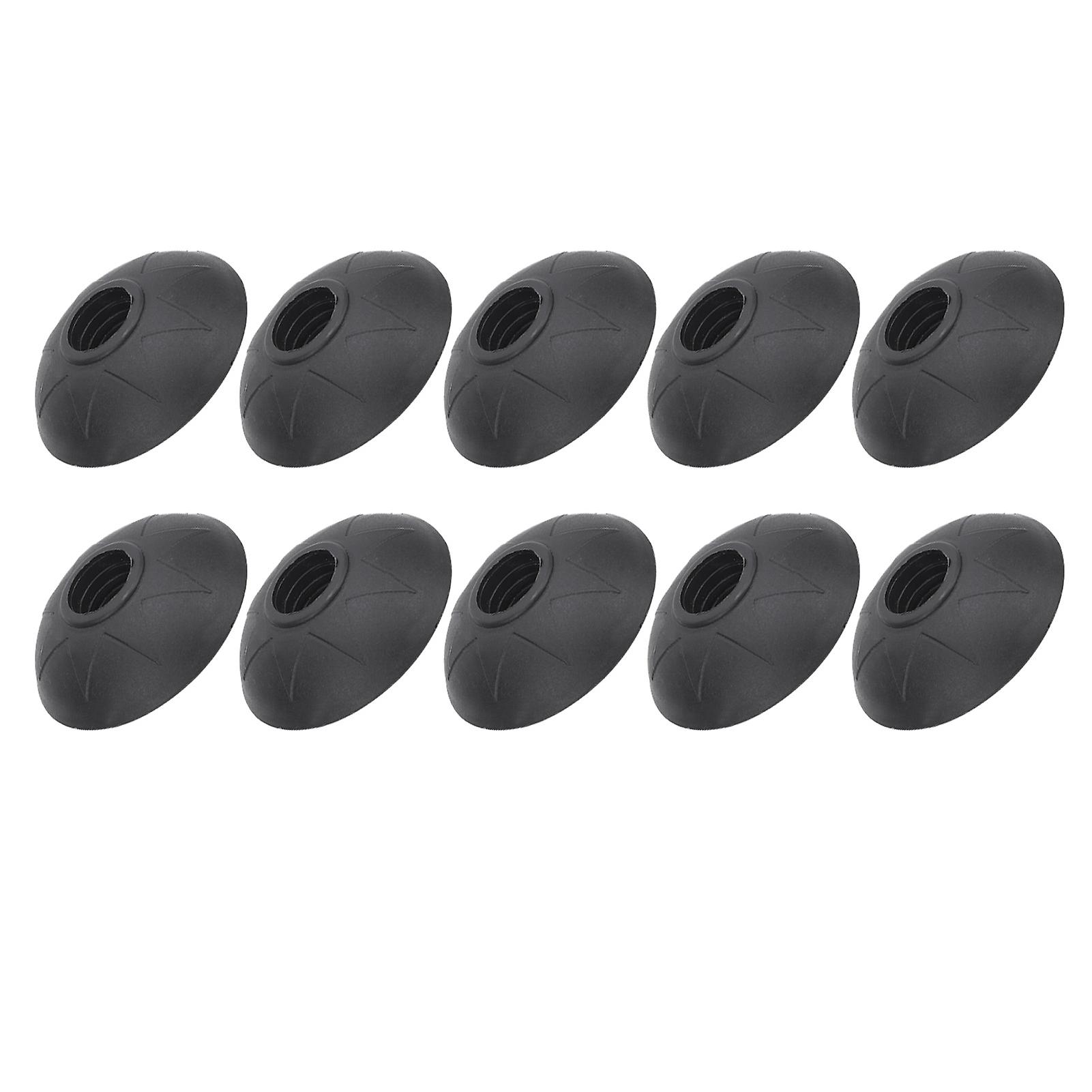 10pcs Trekking Pole Tips Snow Mud Protectors, Plastic Rubber, 90g