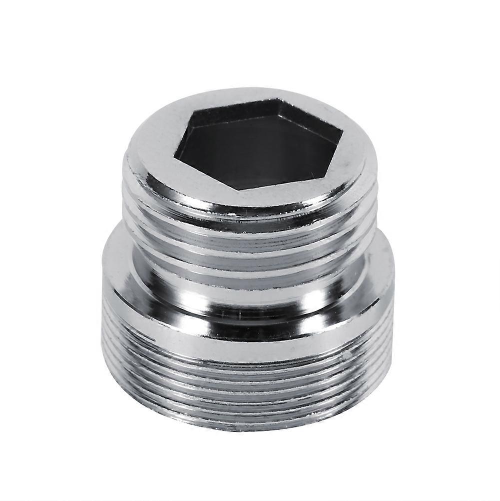 22mm 24mm G1/2 Copper Faucet Aerator Adapter Silver Durable