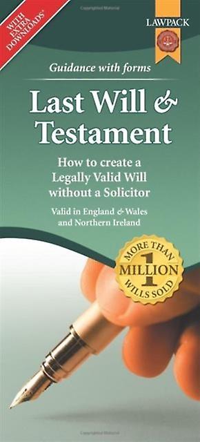 Last Will Testament Form Pack by Lawpack Paperback Book