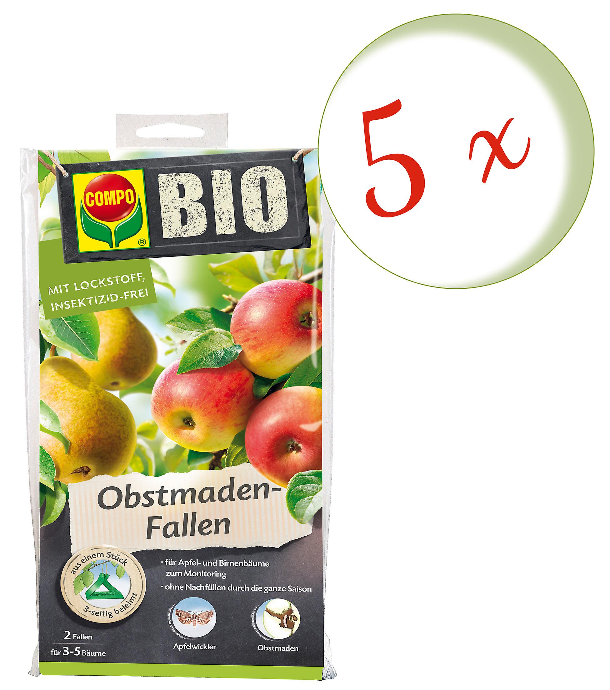 5 x COMPO BIO fruit maggot traps, 2 pieces