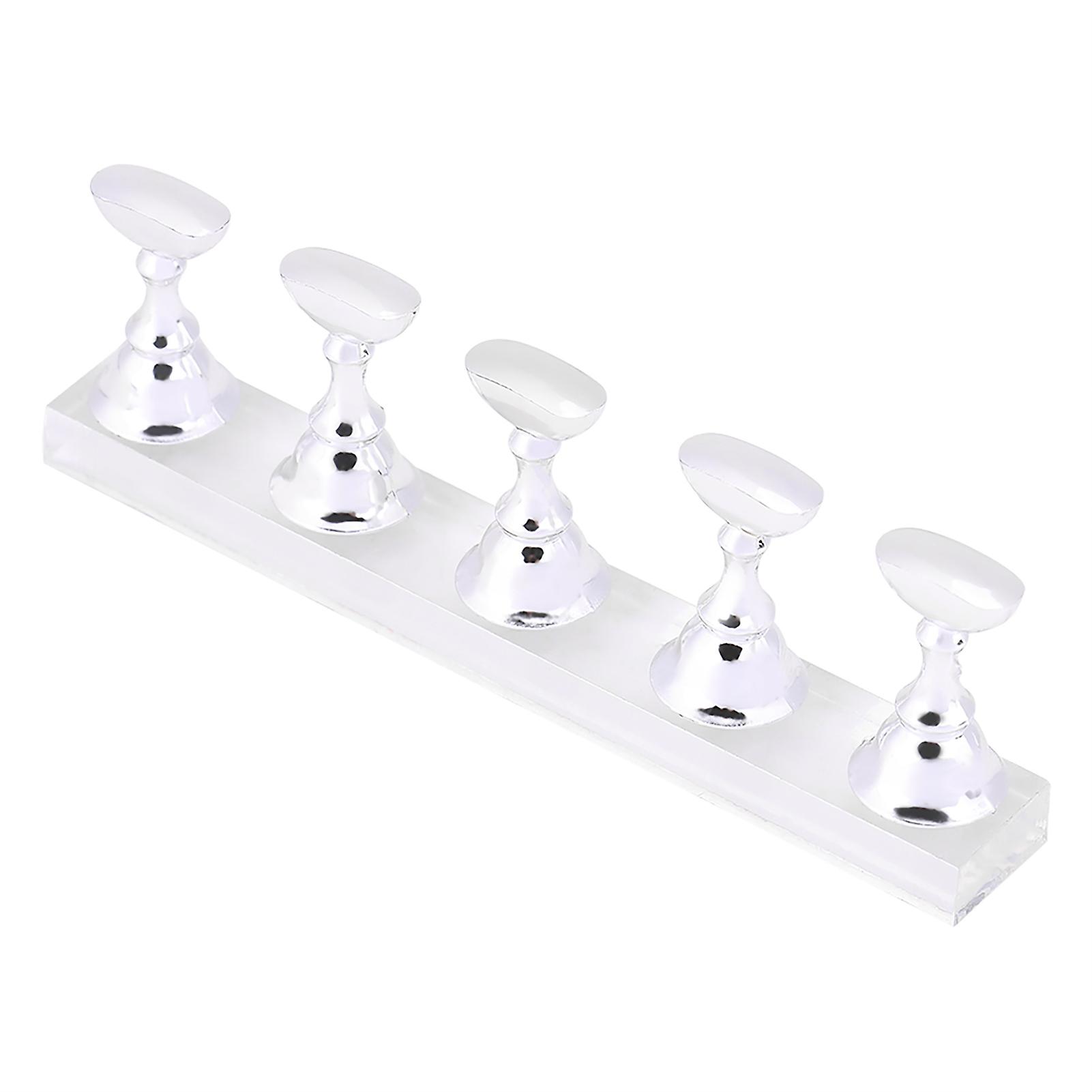 5pcs Magnetic Nail Art Holders Manicure Chessboard Practice Display Stand