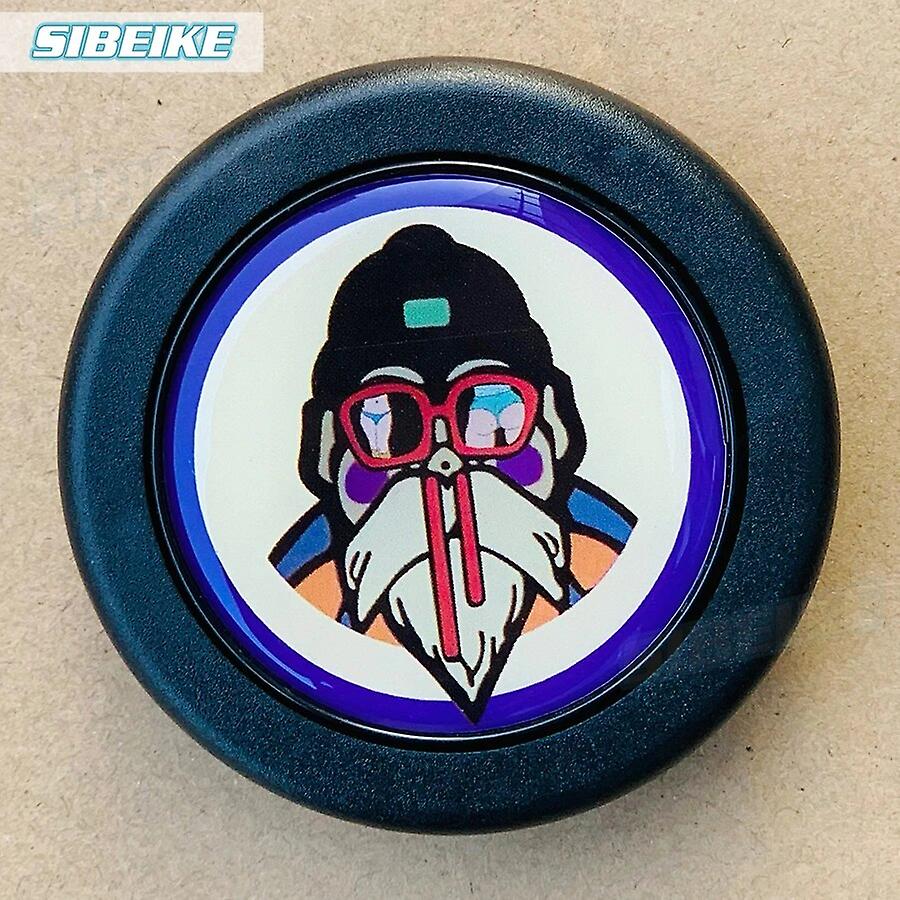 JDM Custom Ratthorn Knapp Japansk stil Funny Pattern Horn Button För Universal Biltillbehör ~ 37512