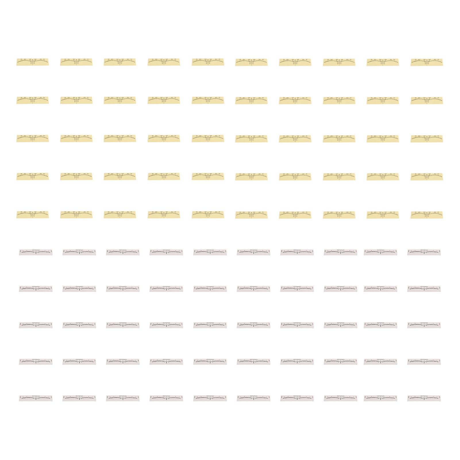 100pcs Adhesive Eyebrow Ruler Disposable Eyebrow Ruler Stencils Eyebrow Guide Measuring Stickers