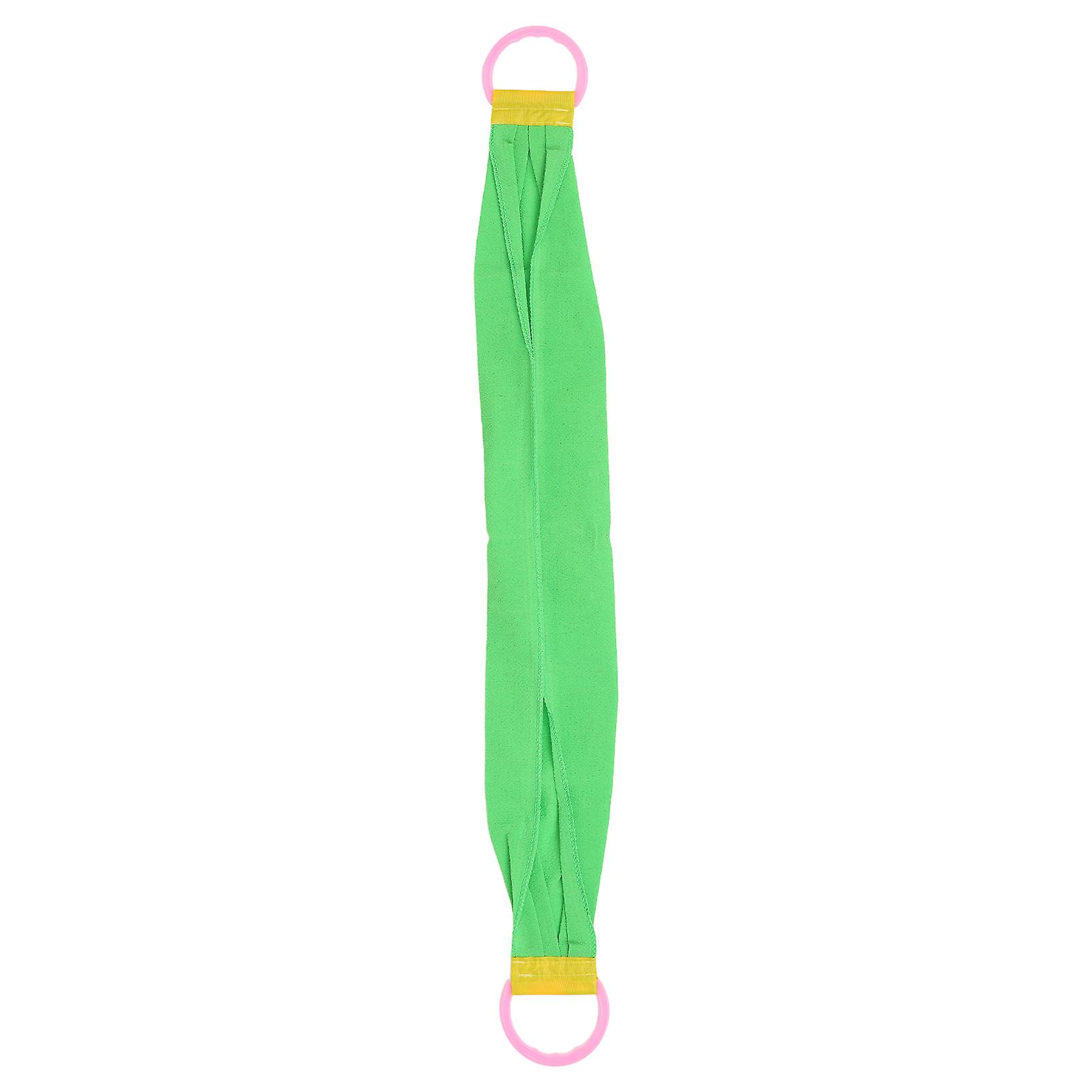 Exfoliant double face pour le dos 450D, sable grossier, nettoyage en profondeur, exfoliant pour le dos avec poignée pour le lavage du corps, vert