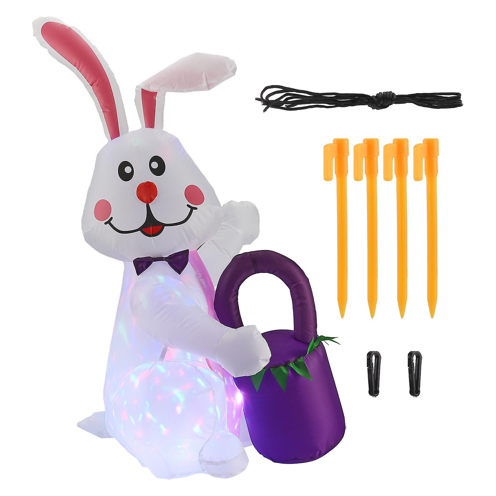 LED Easter Bunny Inflatable for Holiday Decor