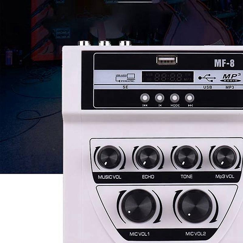 Mini Portable Microphone Audio Mixer With Usb Dj Sound Mixing Home Amplifier Console For Karaoke