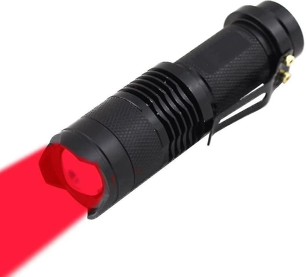High Power One Mode Red Led Flashlight, Powerful Single Mode Red Flashlight, Red Light Flashlight Red Led Red Light Torch For Astronomy Tzg