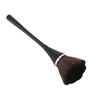 Black Oversize Fluffy Makeup Brush with Soft Rich Bristles and Strong Powder Grip