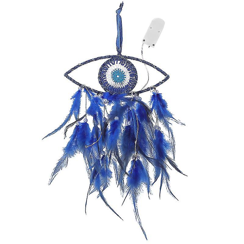 1pcs Feathers Evil Eye Dream Catcher Pendant