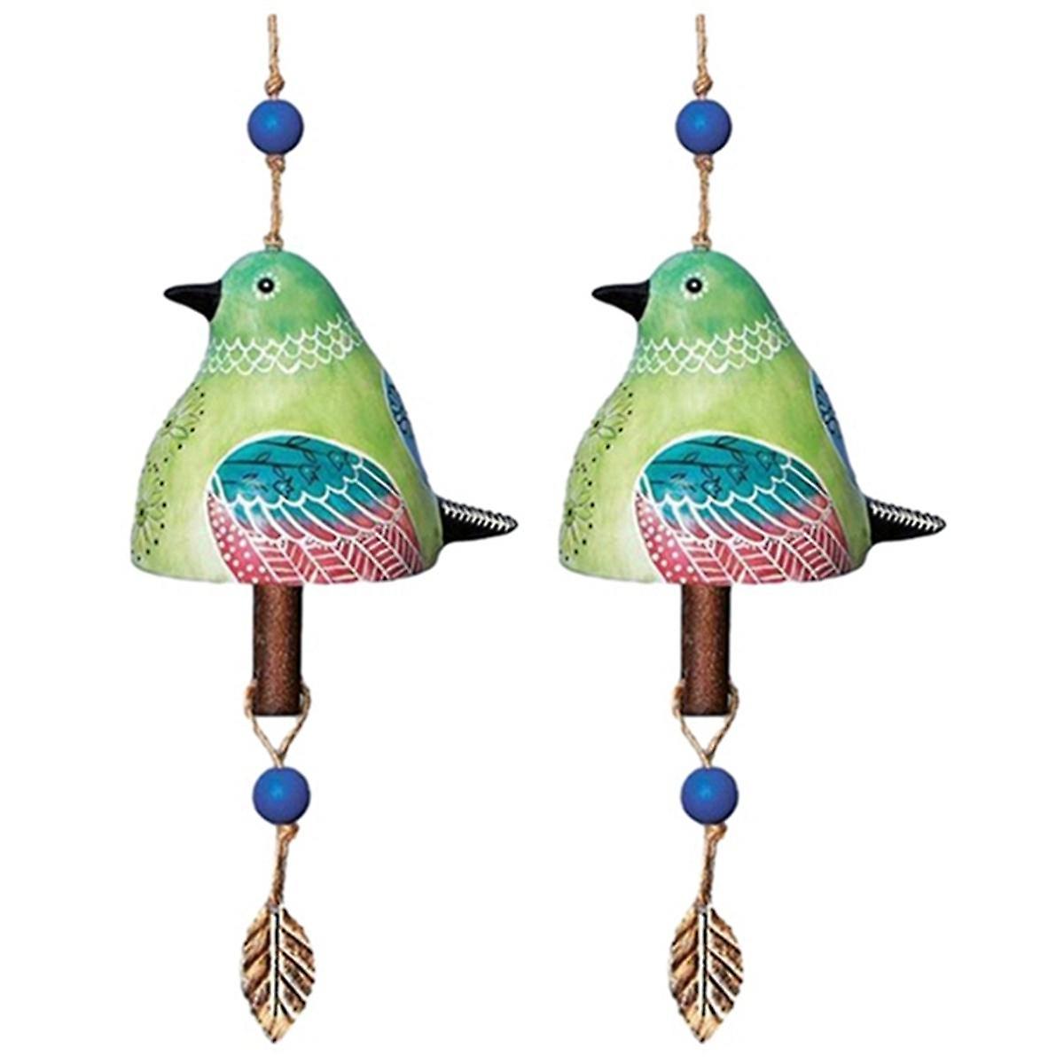 Bird Song Bell, Bird Song Bell Wind Chime, Bird Song Bell Garden Decoration, Hanging Wind Chime,Wind Chime Stand Green