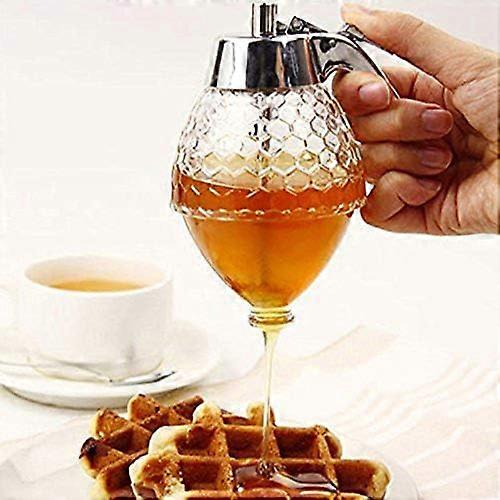 Honey dispenser Honey pot Honey syrup and drip-free sugar bowl Honey syrup container dispenser Attractive honey comb shape