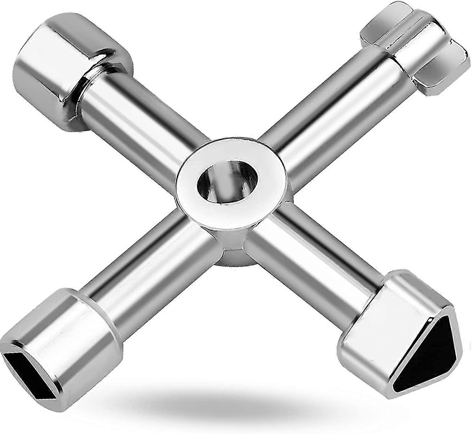 4-way Utility Key, 4-way Multi-function Cross-triangle Key, General Electrical Cabinet Key, 4-in-1 Elevator