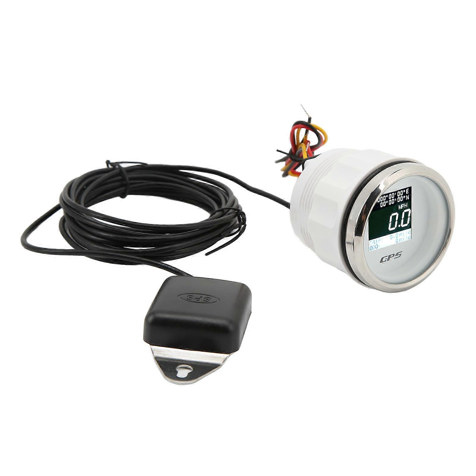 52mm GPS Speedometer Odometer DC 932V Mileage IP67 Waterproof Antifog Universal for Boat RV Motorcycle E2U411