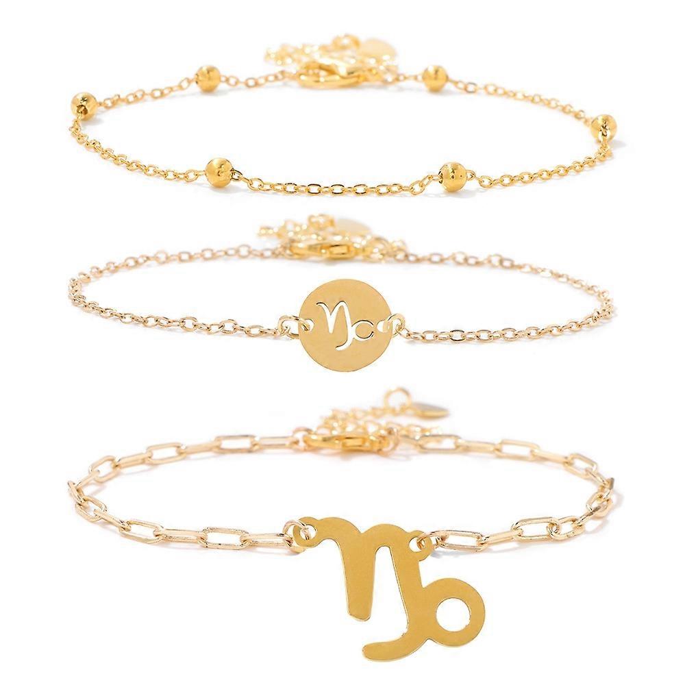 Bracelet-Capricorn Trio - Capricorn's Classic Charm
