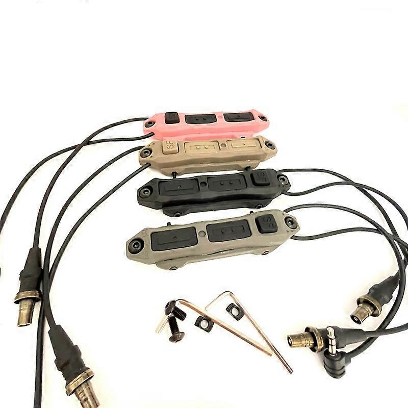 Sf 25mm 35mm Plugs Dual Remote Pressure Switch Control For M300 M600 Peq Mlok Keymod Picatinny Rail Airsoft Hunting Accessory