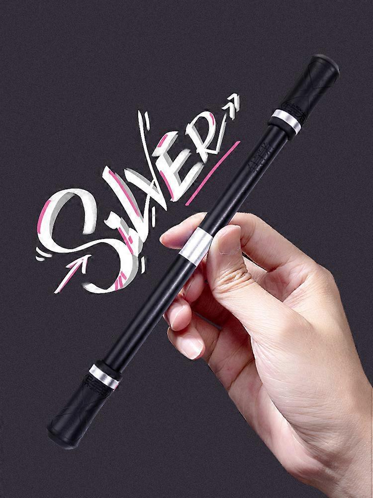 4pack Pen Spinner Exercise Flexible Fingers Professional Rubber Black Samurai Spinning Pen