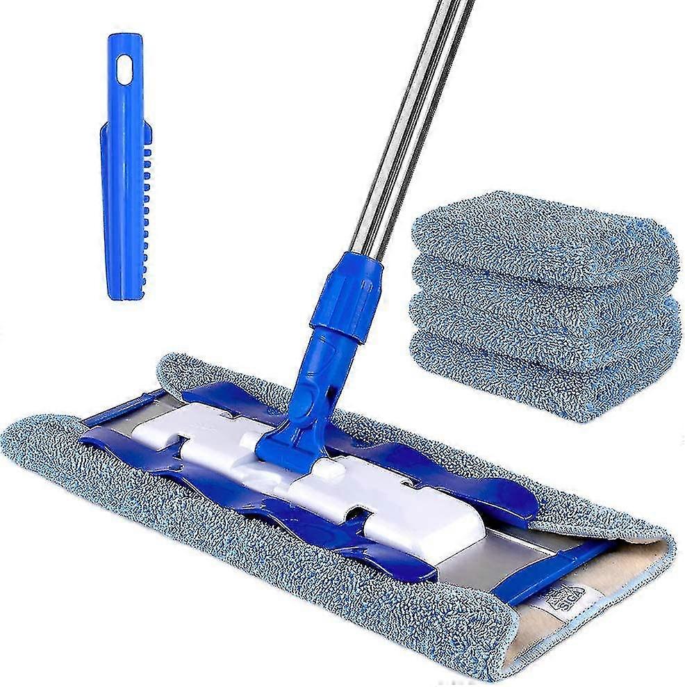 Professional Microfiber Mop with 3 Refill Cloths for Floor Cleaning