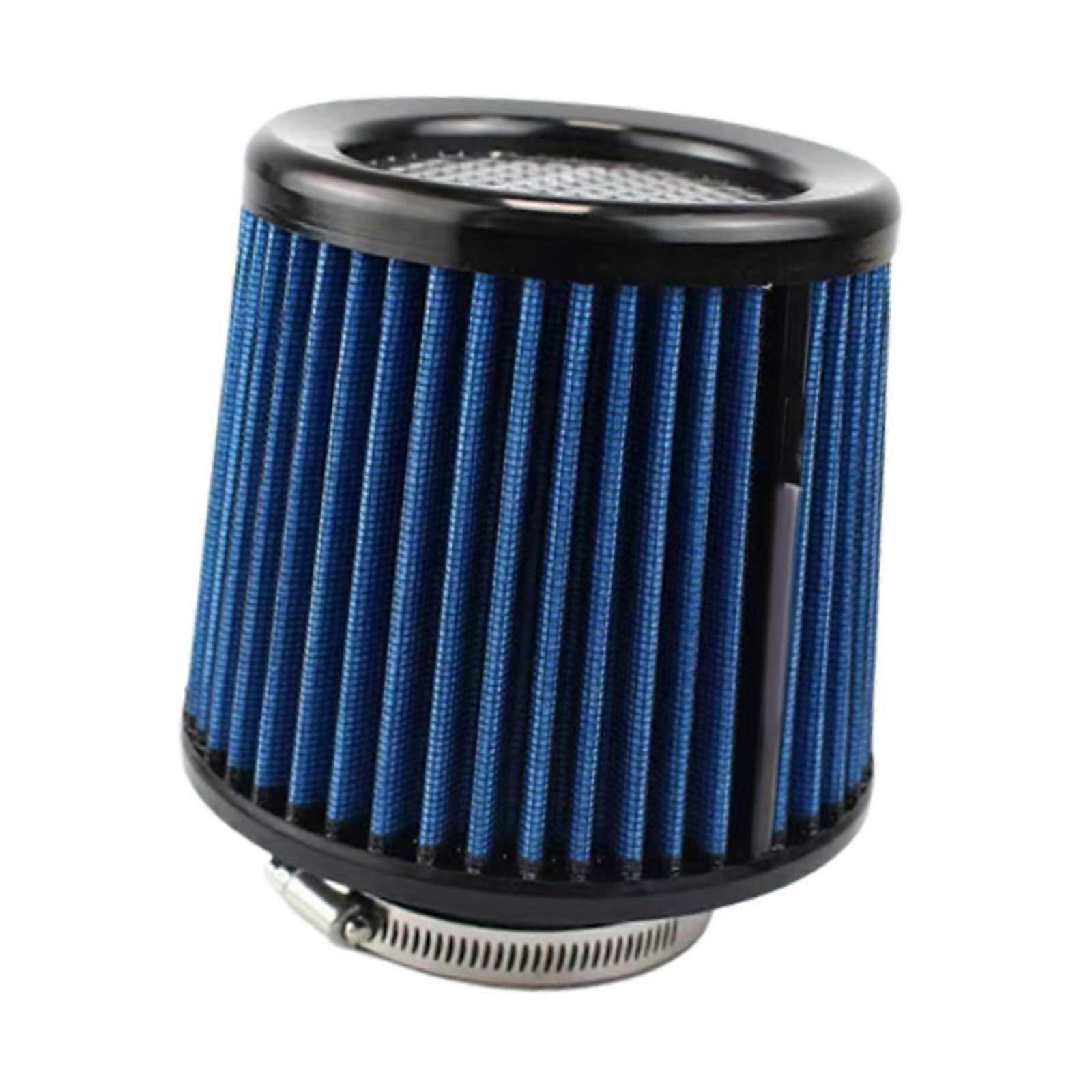 Air Intake Filter Premium Easy to Install High Flow Reusable Washable Filter Blue