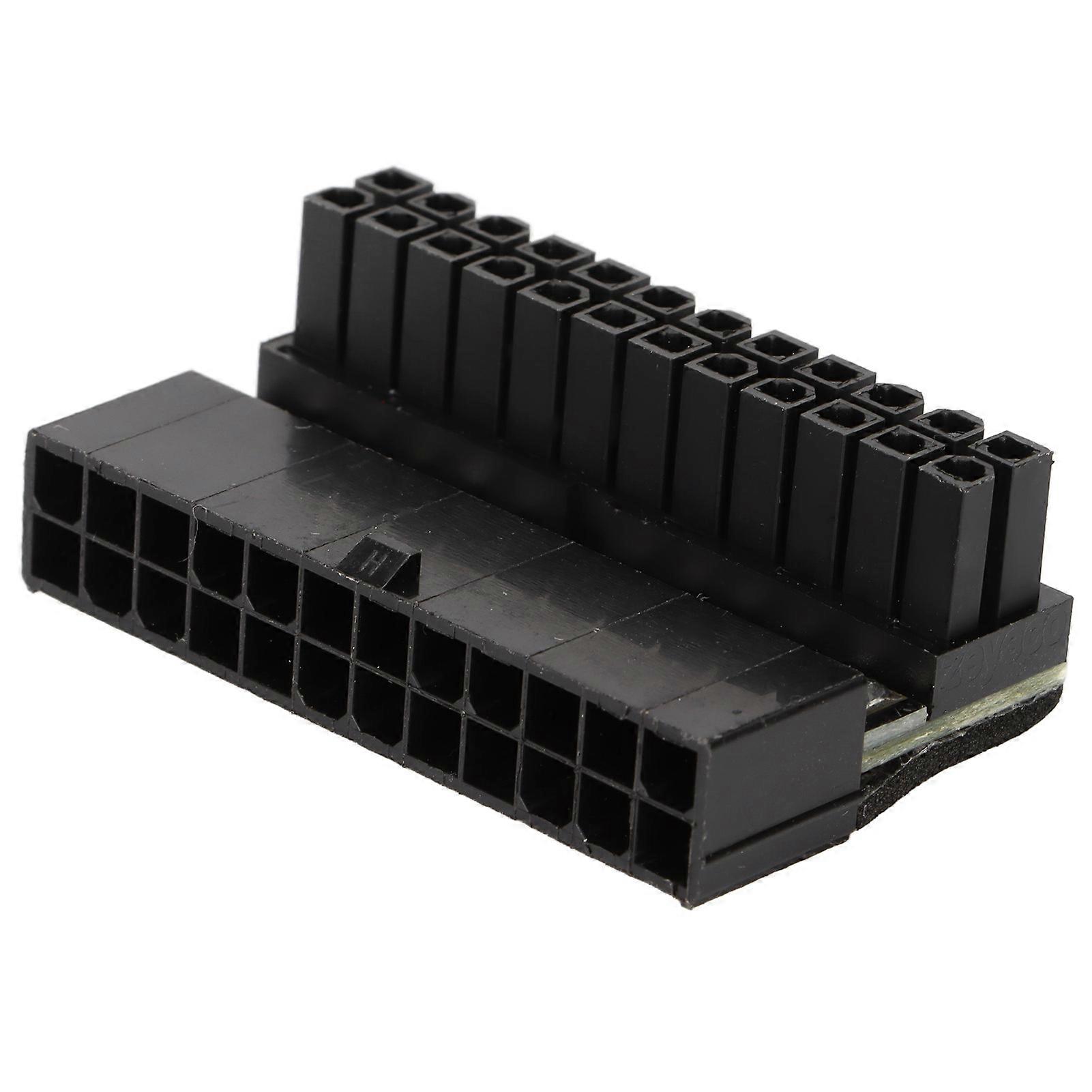 Computer Motherboard Connector Rotate 90 Socket Abrasion Resistance Fine Workmanship 24 Pin Connector