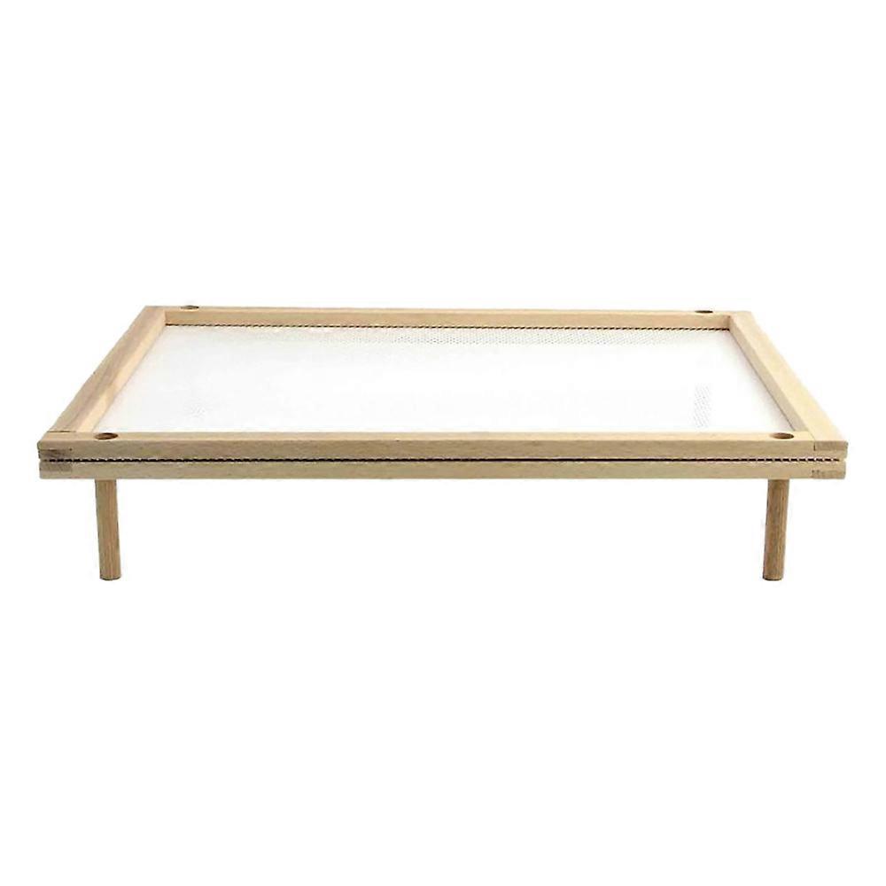 Pasta Drying Rack, Noodle Dryer for Homemade Noodle,Natural Wood Noodle Drying Rack with 4 Single Base Stick