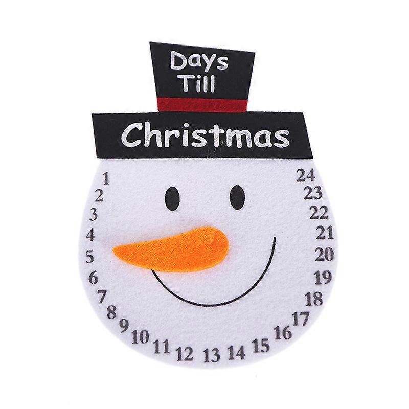 休日のための屋内/屋外吊り雪だるまアドベントカレンダー、木製の壁とドアの装飾 - クリスマスカウントダウンまでの日数