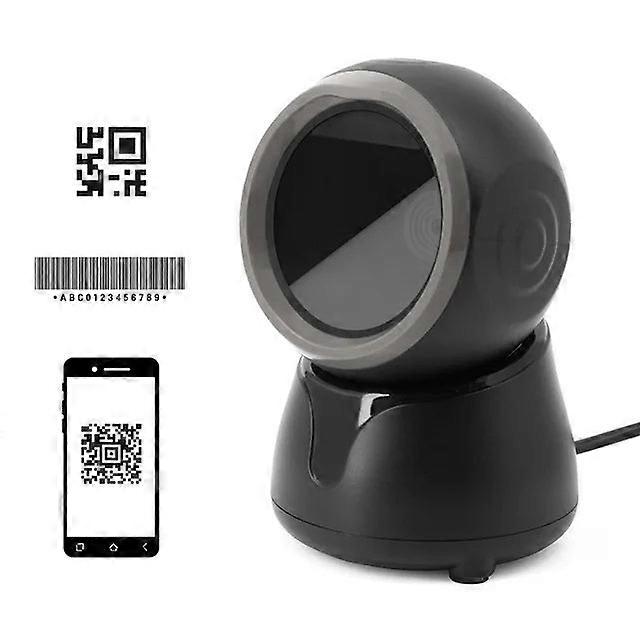 1D 2d Qr Desktop Wired High-speed Platform Hands-free Automatic Sense Reader Usb Barcode Scanner