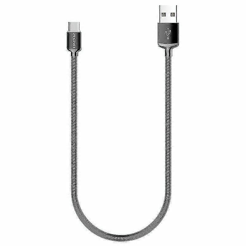 2.4a usb-c type-c metal fast charging 0.3m cable cl-26